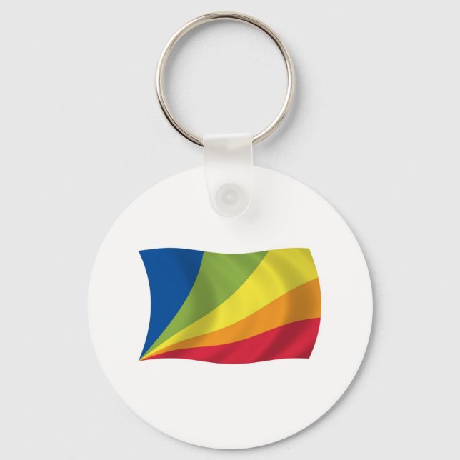 Chaveiro Pulseira da Bandeira da Lingua Franca Nova (Frente)