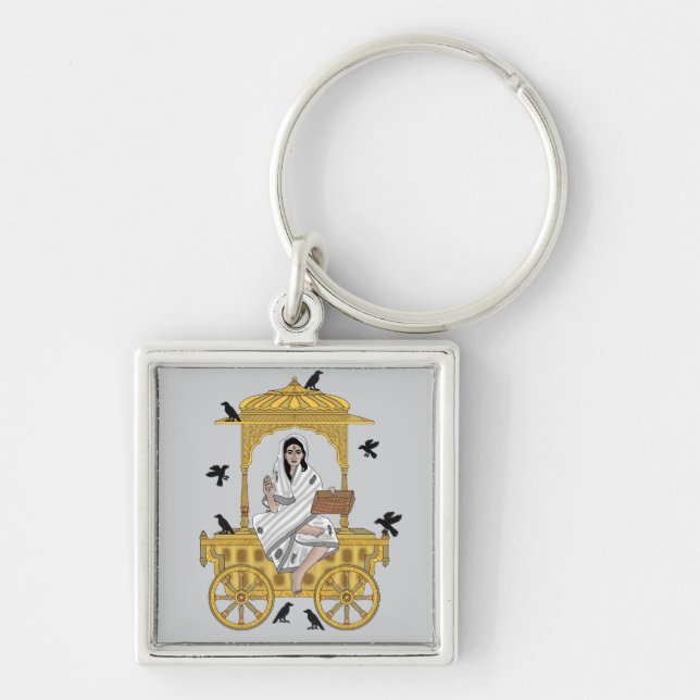 Chaveiro Pulseira da Deusa Dhumavati (Frente)