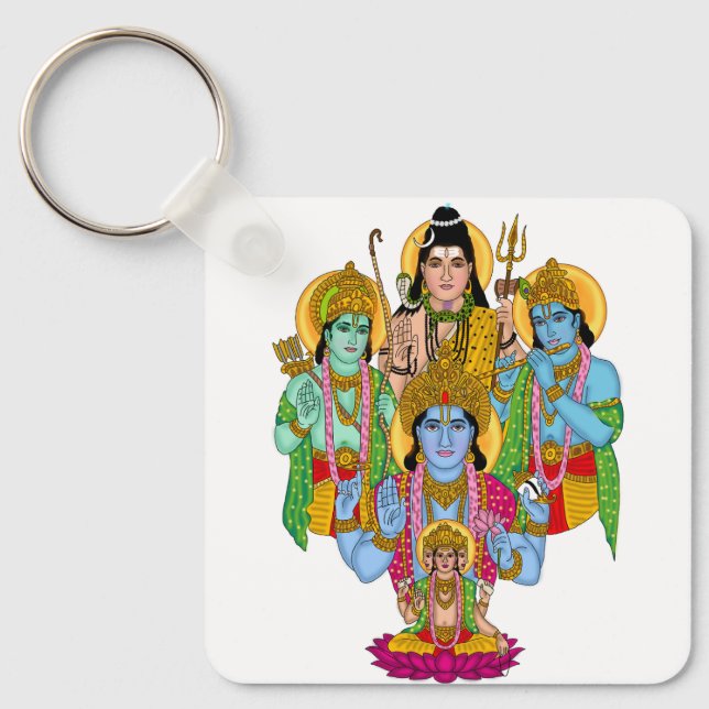 Chaveiro Pulseira das Divindades Hindus (Frente)