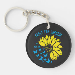 Chaveiro Pulseira de Acrílico Paz para a Ucrânia