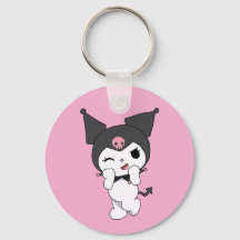 Pulseira de alumínio dupla face Kuromi