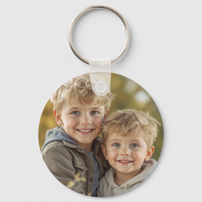 Chaveiro Pulseira de alumínio personalizada com duas fotos  (Frente)