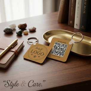 Chaveiro Pulseira de alumínio quadrada personalizada com có