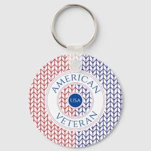Chaveiro Pulseira de alumínio VETERANO AMERICANO