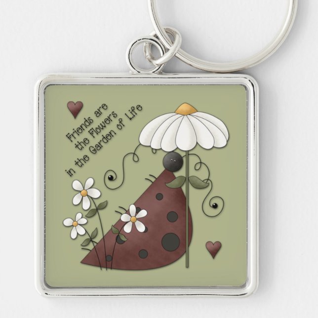 Chaveiro Pulseira de Amizade e Amor de Joaninha (Frente)