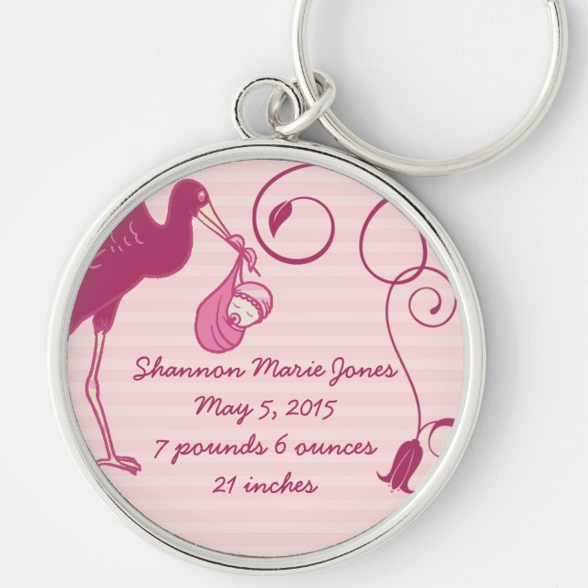 Chaveiro Pulseira de Anúncio É uma Menina (Frente)