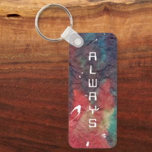 Chaveiro Pulseira de Arco-Íris Tie-Dye
