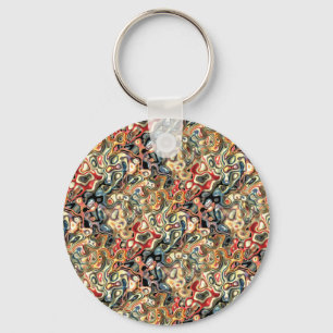 Chaveiro Pulseira de Arte Abstrata