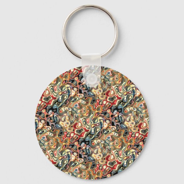 Chaveiro Pulseira de Arte Abstrata (Frente)