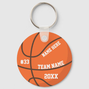 Chaveiro Pulseira de Basquete Personalizada Jogador de Equi
