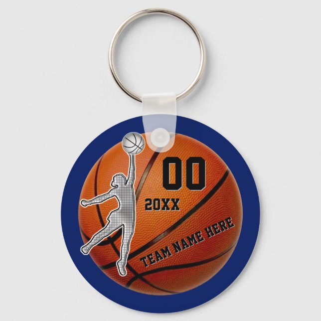 Chaveiro Pulseira de Basquete Personalizada para Meninas TI (Frente)