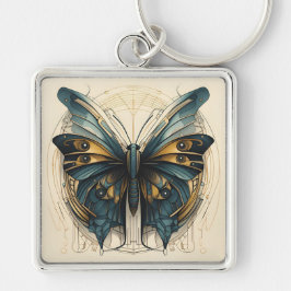 Chaveiro Pulseira de Borboleta Art Déco