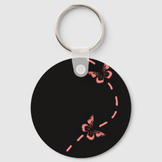 Chaveiro Pulseira de borboleta rosa