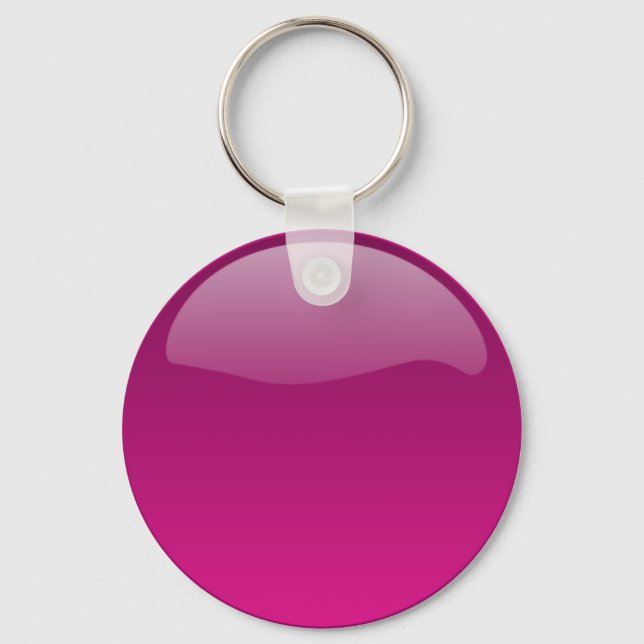 Chaveiro Pulseira de Botão Brilhante Roxo (Frente)