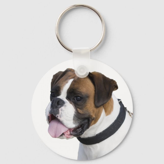Chaveiro Pulseira de Cachorro Boxer Bebê (Frente)