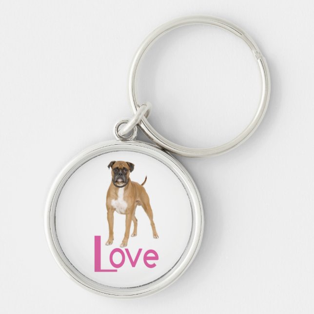 Chaveiro Pulseira de Cachorro Boxer Personalizada (Frente)