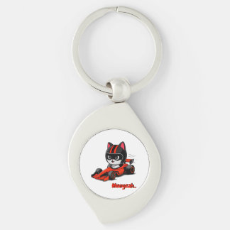 Chaveiro pulseira de carro de corrida de gato