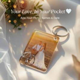Chaveiro Pulseira de casal com foto personalizada com nomes
