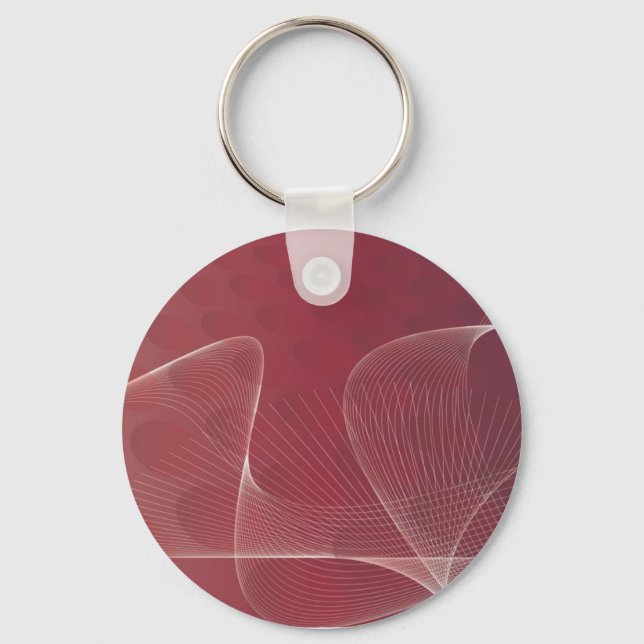 Chaveiro pulseira de chave abstrata vermelha (Frente)