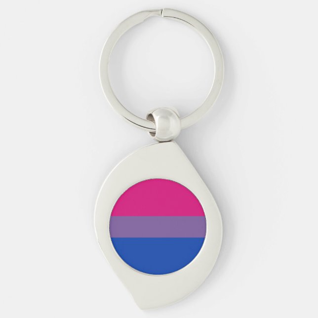 Chaveiro Pulseira de chave com bandeira da bissexualidade (Frente)