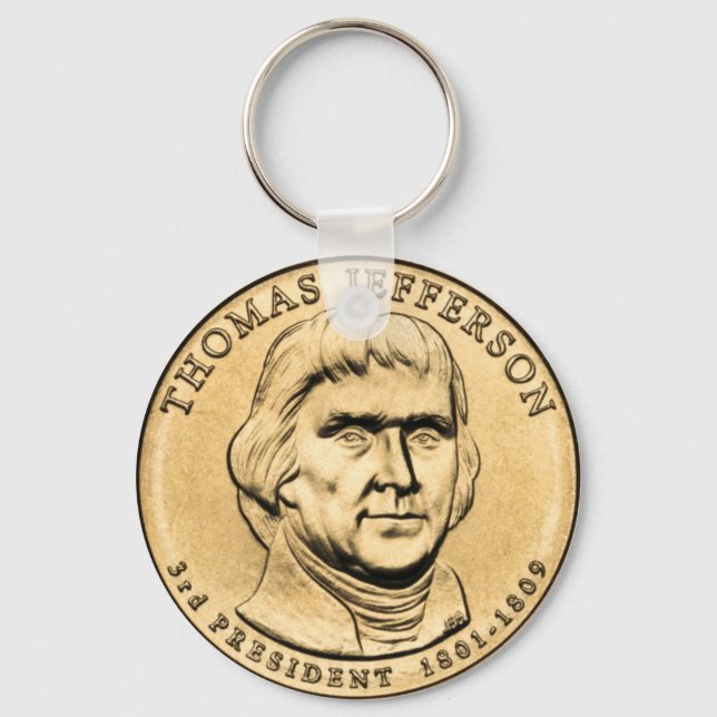 Chaveiro Pulseira de Chave com Moeda Presidencial de $1 Tho (Frente)