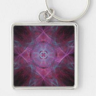 Chaveiro Pulseira de Chave de Sonho Fractal Roxo
