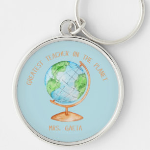 Chaveiro Pulseira de chave do Melhor Professor do Planeta
