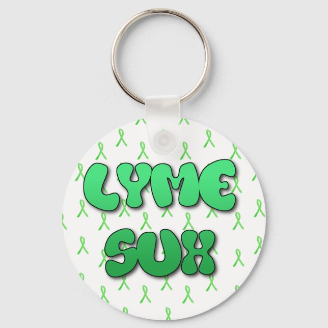 Chaveiro Pulseira de Chave Lyme Sux (Frente)