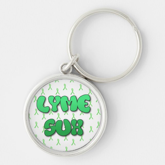 Chaveiro Pulseira de Chave Lyme Sux (Frente)
