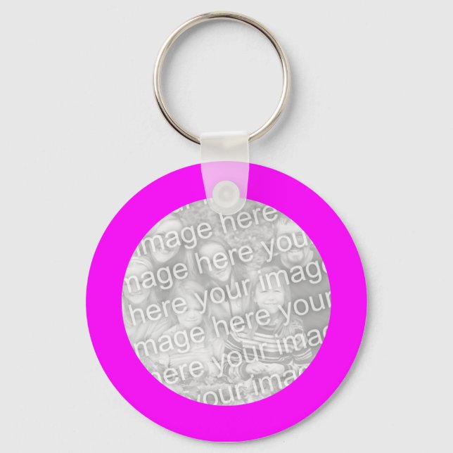Chaveiro Pulseira de chave Moldura Magenta (Frente)