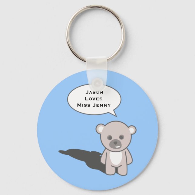 Chaveiro Pulseira de Chave Personalizada para Professor (Frente)