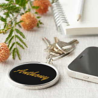 Chaveiro Pulseira de chave Premium Anthony em estilo preto