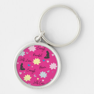 Chaveiro Pulseira de Chave Rosa | Design de Lótus de Autoam