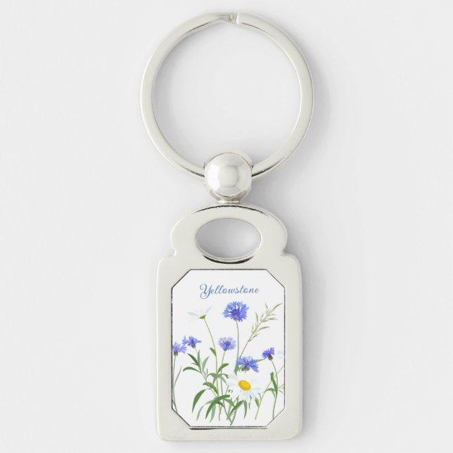 Chaveiro Pulseira de Chaves-Flores Silvestres de Yellowston (Frente)