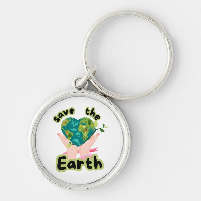 Chaveiro Pulseira de Chaves Salve a Terra (Frente)