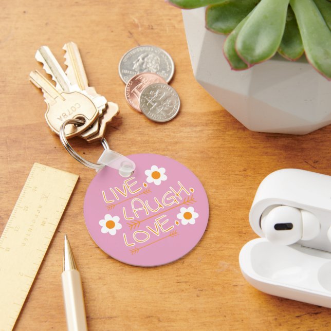 Chaveiro Pulseira de Citação Personalizada Rosa Feminina  (Mesa)