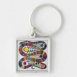 Chaveiro Pulseira de Cobra Colorida