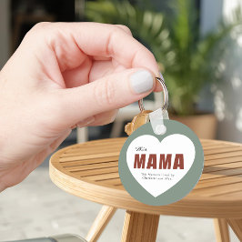 Chaveiro Pulseira de Coração de Mama Personalizada Moderna