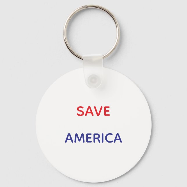CHAVEIRO PULSEIRA DE CORRENTE REDONDA SALVE A AMÉRICA (Frente)