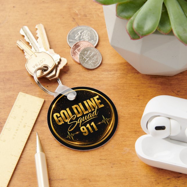 Chaveiro Pulseira de despachante 911 - GoldLineSquad | Pres (Mesa)