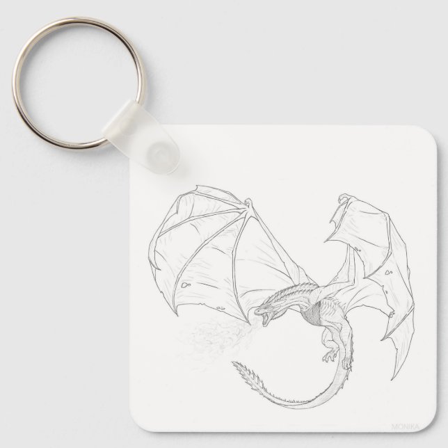 Chaveiro Pulseira de dragão (Frente)