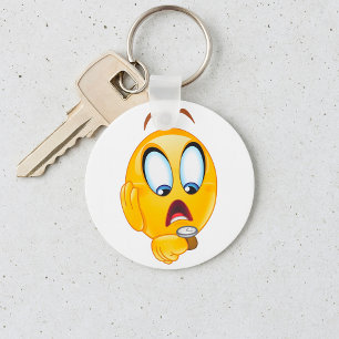 Chaveiro Pulseira de Emoji Estressado