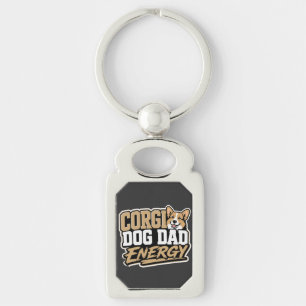 Chaveiro Pulseira de Energia de Papai Cachorro Corgi