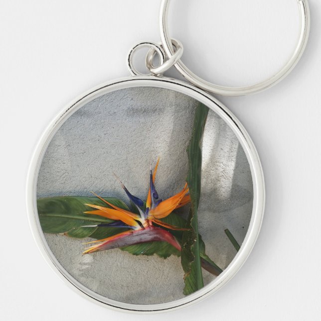 Chaveiro pulseira de flor de estrelítzia (Frente)