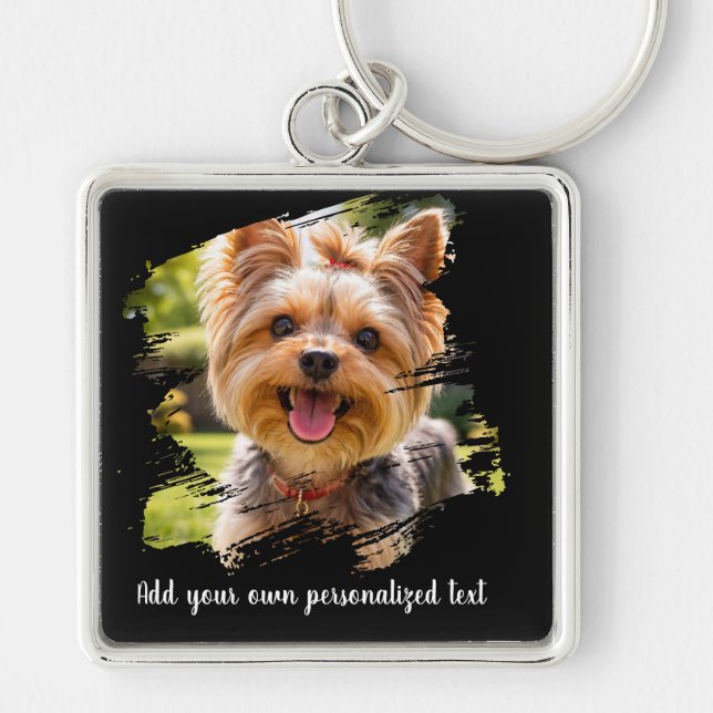 Chaveiro Pulseira de Foto de Animal Personalizada (Frente)