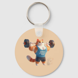 Chaveiro Pulseira de Gato da Mãe Mais Forte do Mundo