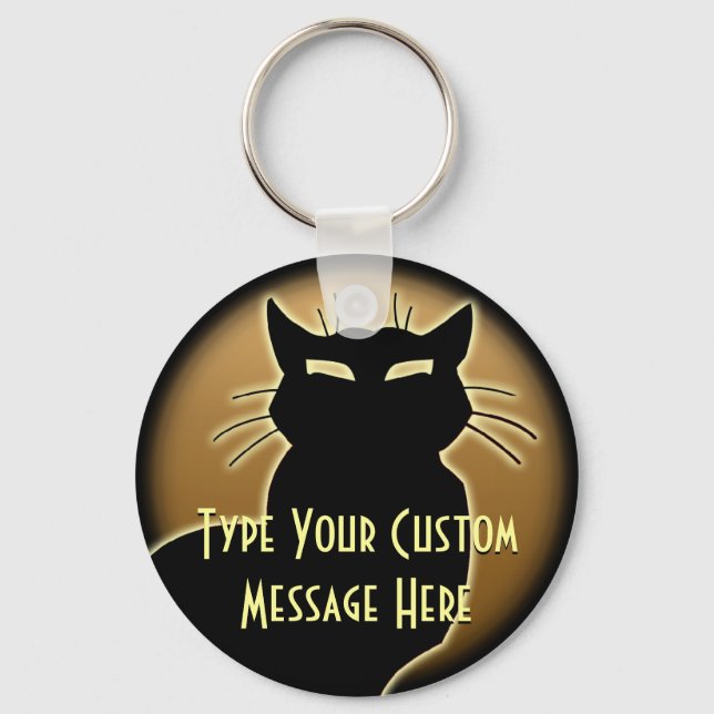 Chaveiro Pulseira de Gato Presentes de Gato Pulseiras Perso (Frente)