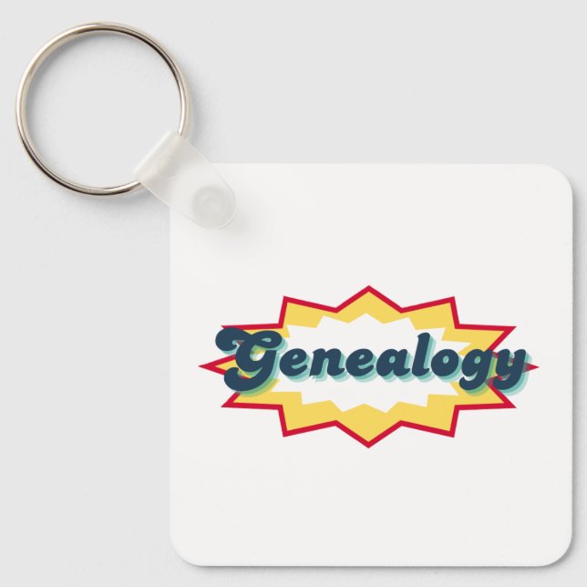 Chaveiro Pulseira de Genealogia de Quadrinhos Pop (Frente)