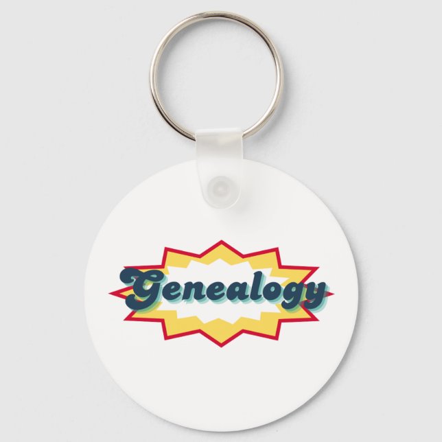 Chaveiro Pulseira de Genealogia de Quadrinhos Pop (Frente)