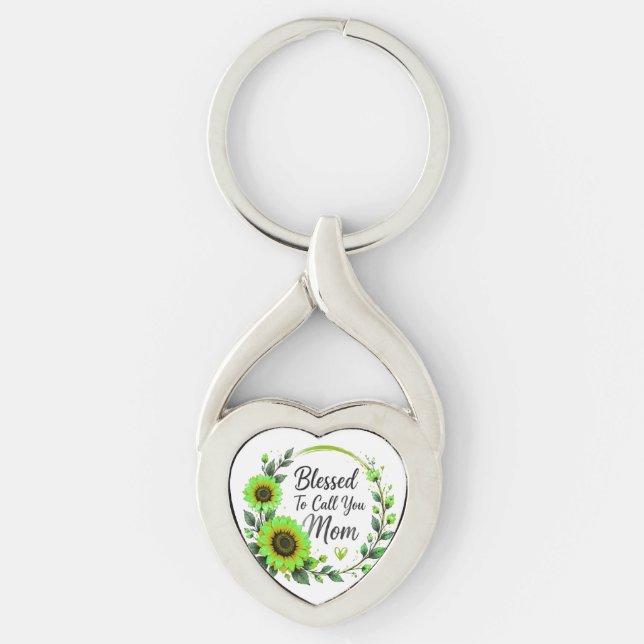 Chaveiro Pulseira de Girassol para Chamar de Mãe (Frente)
